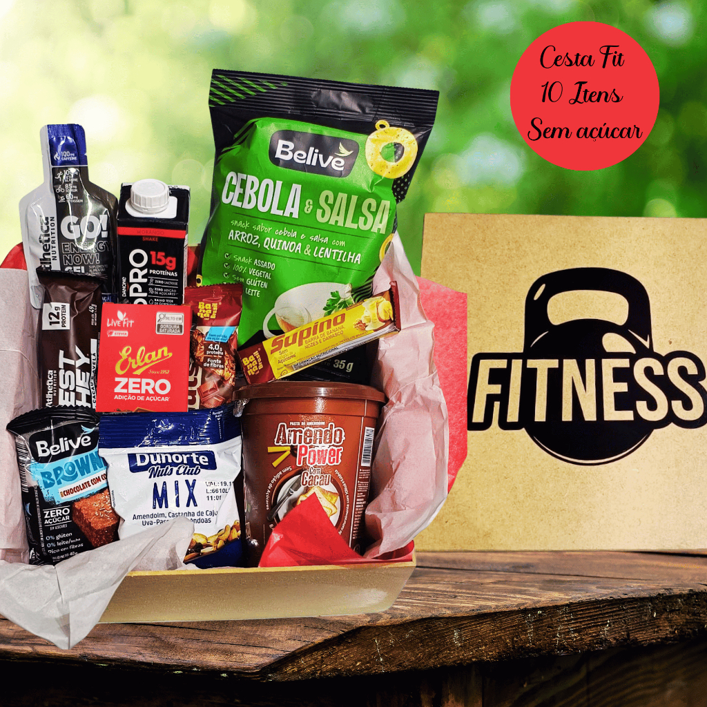 Cesta Presente FIT - Sem açúcar - Maromba/Fitness/Academia | Shopee Brasil