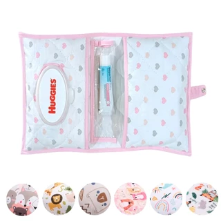 Porta Fralda Lenço Umedecido Pomada Portátil Para Bebê Menina Menino em Oferta na Shopee