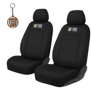 Capa Banco Carro Automotivo Tecido Grosso Caminhonete Fiat Strada Cabine Simples Uno Furgão Fiorino Logo Nova Strada
