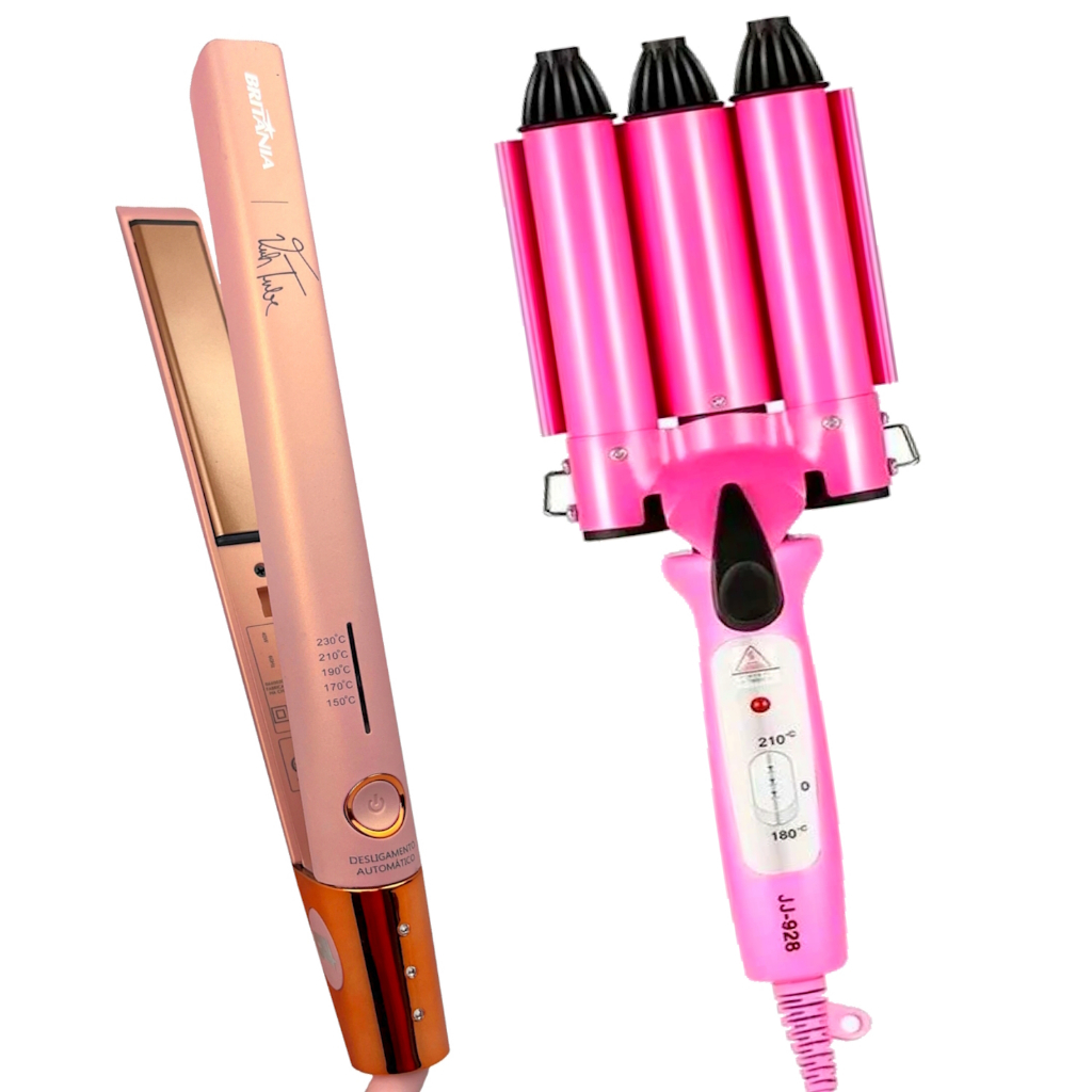 PINK TONE PROGRAM STEP01 STEP02 セット Prancha De Cabelo Britania Titanium Profissional Salão Ion 450f