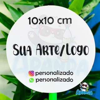 Adesivos Personalizados 10x10 cm - Com Sua Arte ou Logo