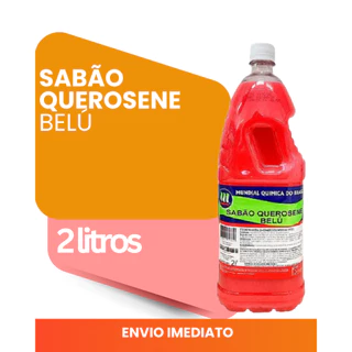 Sabão com Querosene Mundial Química 2 Litros Ação repelente, Limpa e dá Brilho em Oferta na Shopee