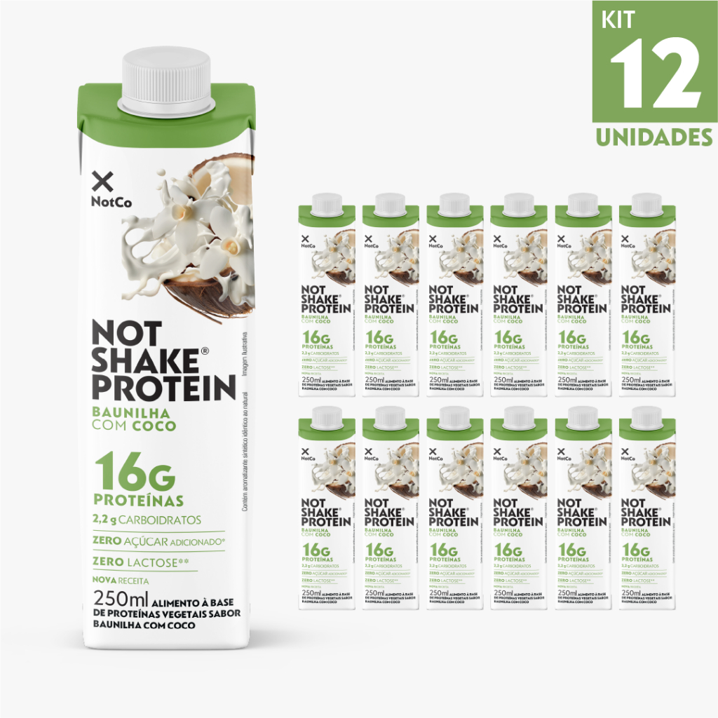Kit Bebida Proteica NotCo NotShake Protein 16g de Proteina Baunilha com ...