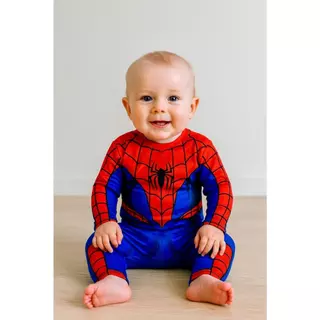 Fantasia Homem Aranha Infantil Fantasia bebê Miranha Fantasia irmãos Roupa Cosplay bebê Fantasia Cosplay Manga longa