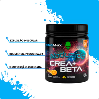 Creatina + Beta-alanina pote 300gr sabor Laranja - Nitromax