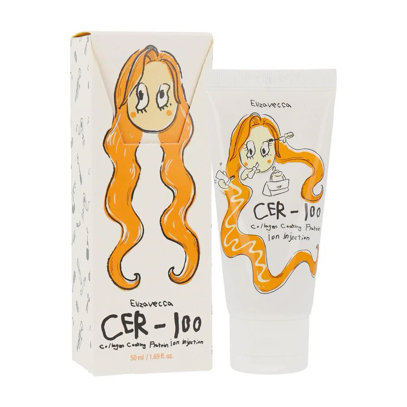 Elizavecca CER-100 Collagen Coating Protein Ion Injection Tratamento ...