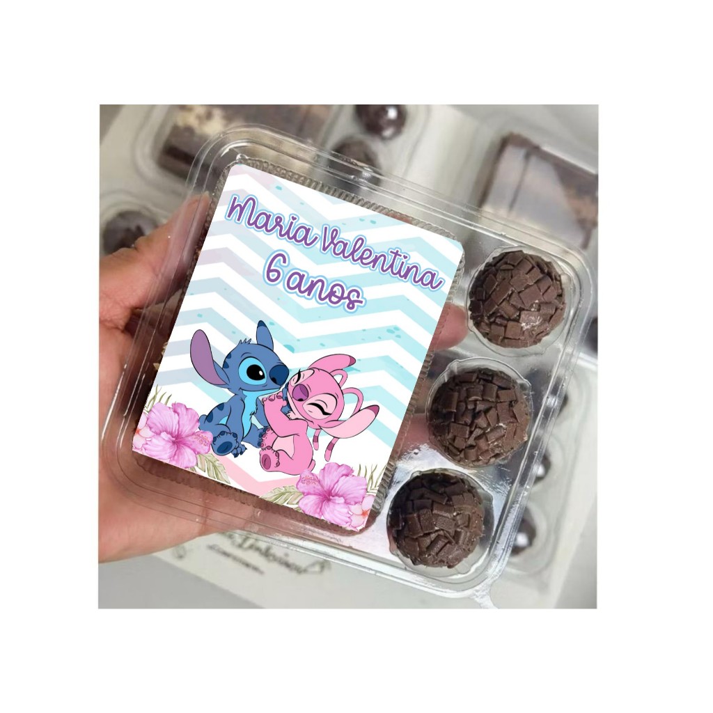 Adesivo Personalizado para embalagem fatia bolo 6x9cm Slice cake flip ...