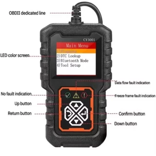 Scanner Automotivo Obd2 Cy3001 C/ Leitor Português


