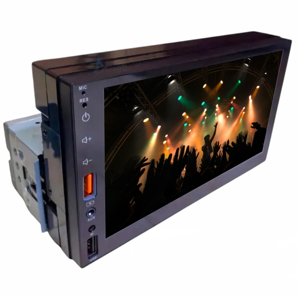 Central Multimídia MP5 FP Import ViperX 1Din 7 BT/2 USB/AUX/FM