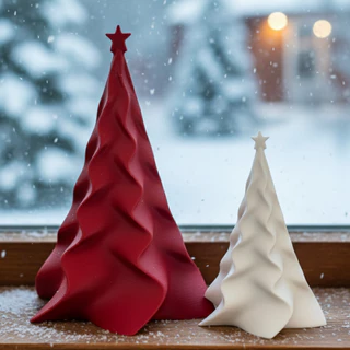 Kit Par de Árvores de Natal Decorativas