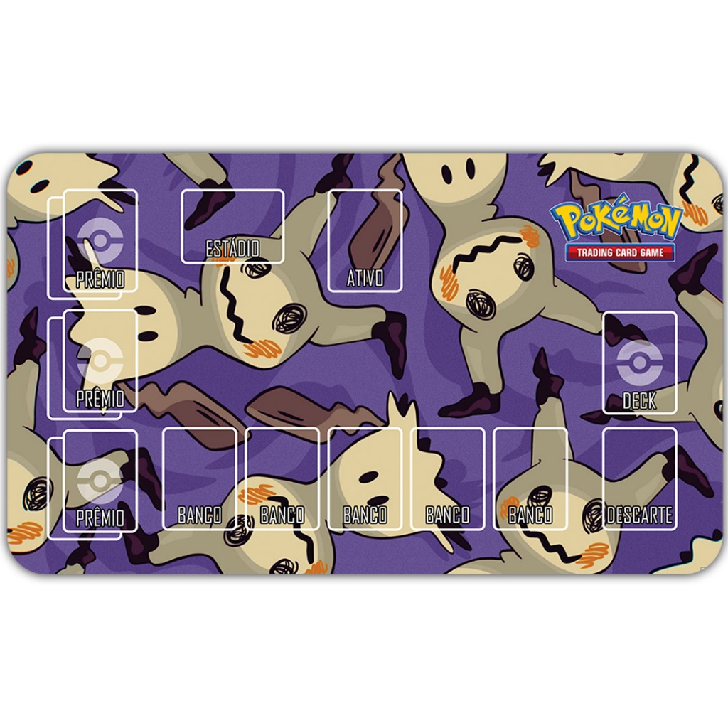PLAYMAT POKÉMON TCG - MIMIKYU PURPLE | Shopee Brasil