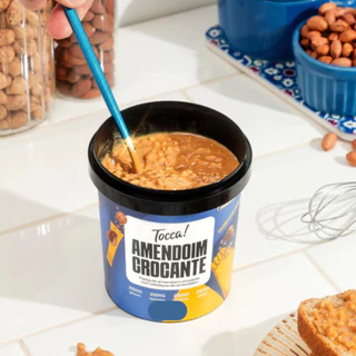 Pasta de Amendoim CROCANTE Tocca 800g Vegana