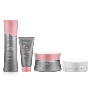 Amend Kit 40+ Prolonga e Regenera Sh. 250ml + Leave-in 180g + Másc. 300g + Proteína Capilar 100g em Oferta na Shopee