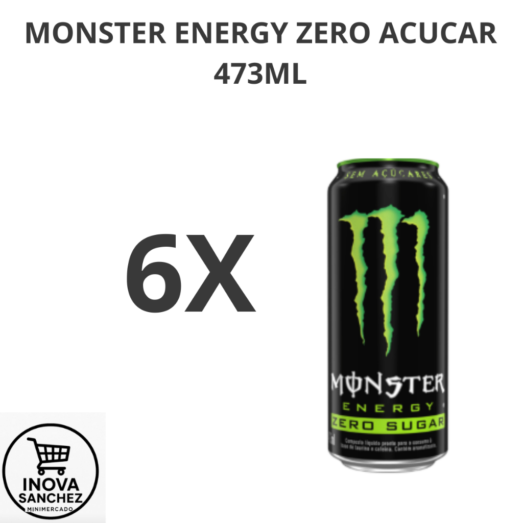 MONSTER ENERGY ZERO ACUCAR 473ML | Shopee Brasil