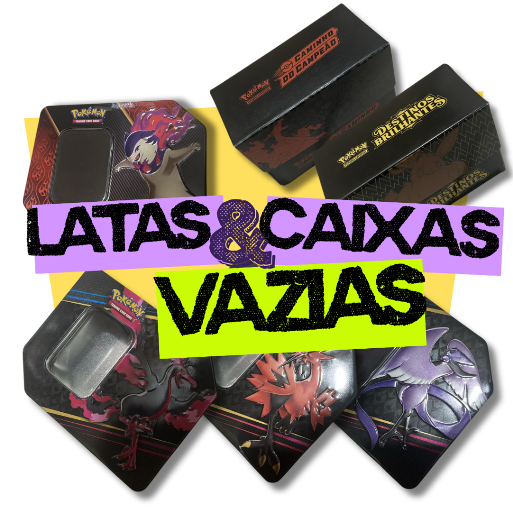 Lata (Vazia) Armazenadora de Cartas TCG | Pokémon, Magic, One