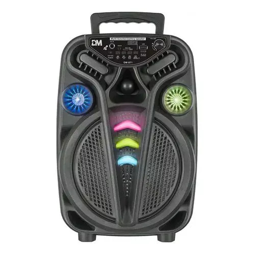 Caixa de Som AM-552 Bluetooth 3000W RGB Altomex Com Microfone