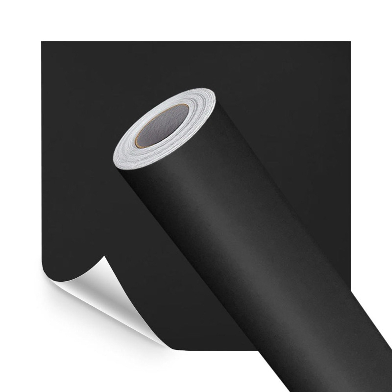 Kit de Papel Contact Adesivo 5 Metros Preto Fosco Lavável Promoção