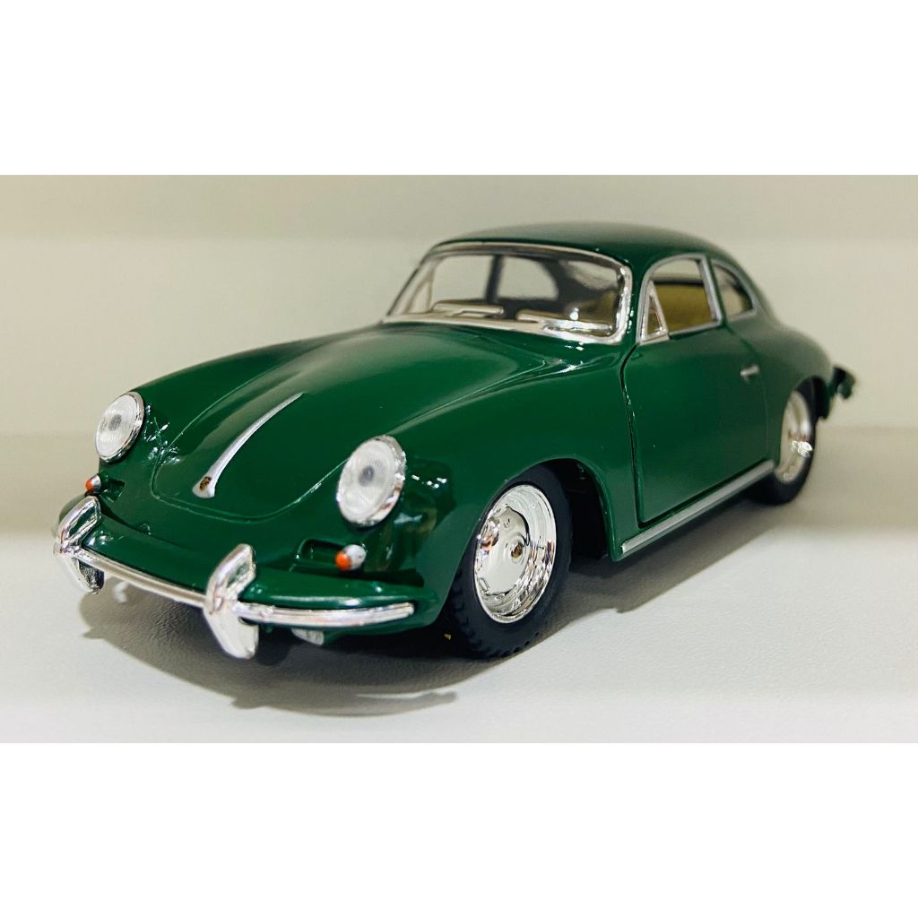 Modellino Kinsmart Porsche 356 B Carrera 2 Scala 1:32, Pressofuso, Colore Verde