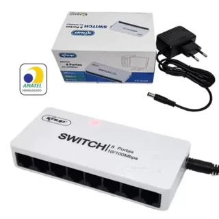 Switch DE Rede 5 Portas E 8 Portas 10/100 Mbps - Divisor De Rede KNUP