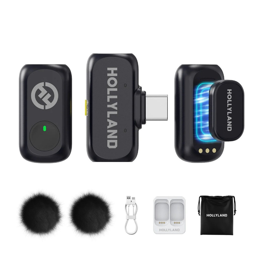 Hollyland Lark A1 Mini Duo Microfone Sem Fio Lark A1 | Shopee Brasil