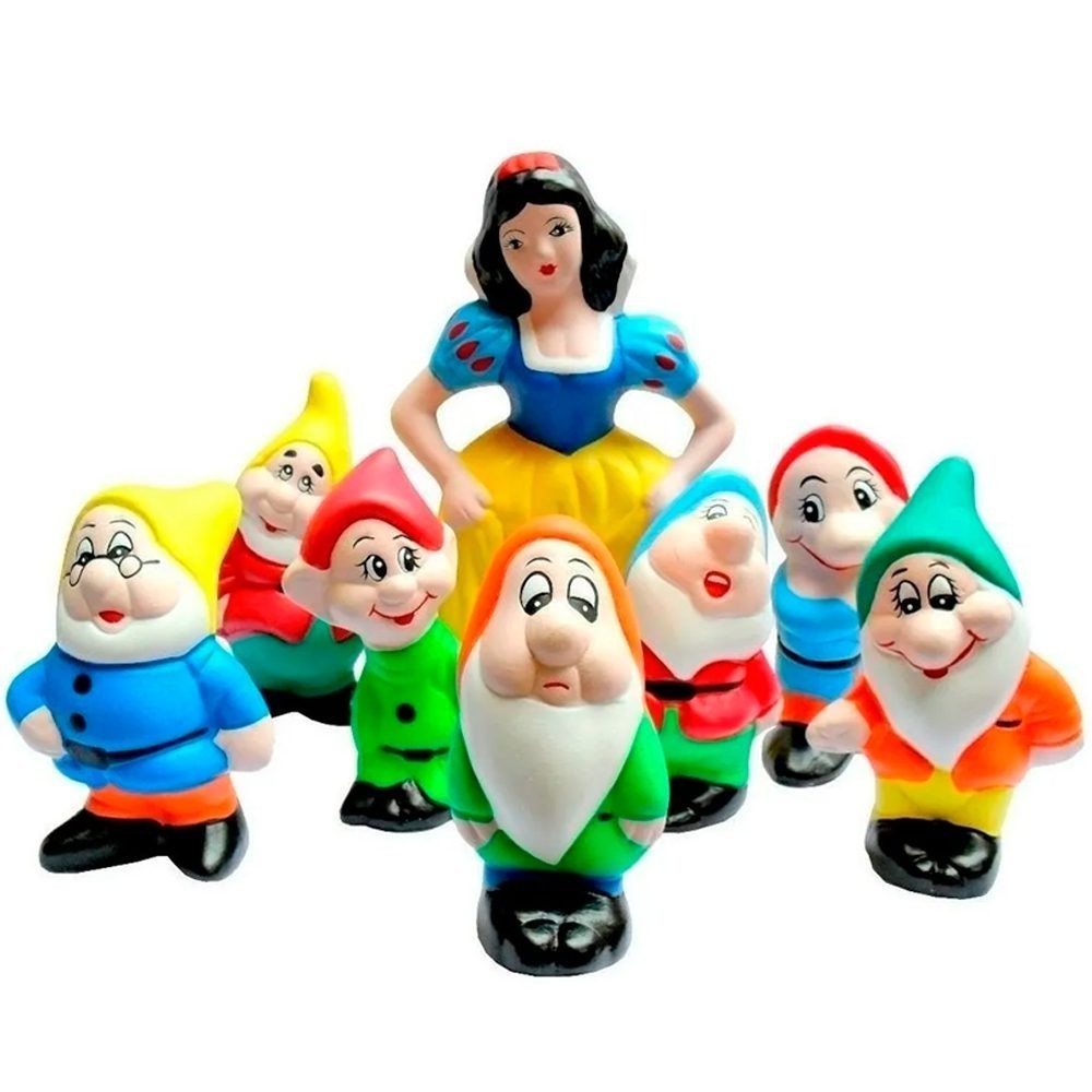 8 Pcs/set Branca De Neve E Os Sete Anões Ação Figura Brinquedos 18cm ...
