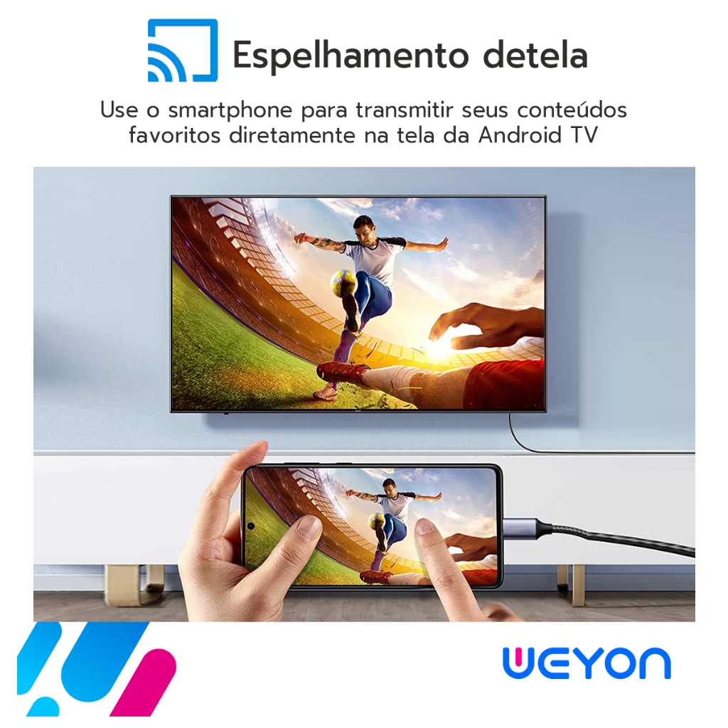 Smart Tv 32'' Led Hd Weyon Tv 60hz 32wdsnbx 100/240v | Shopee Brasil