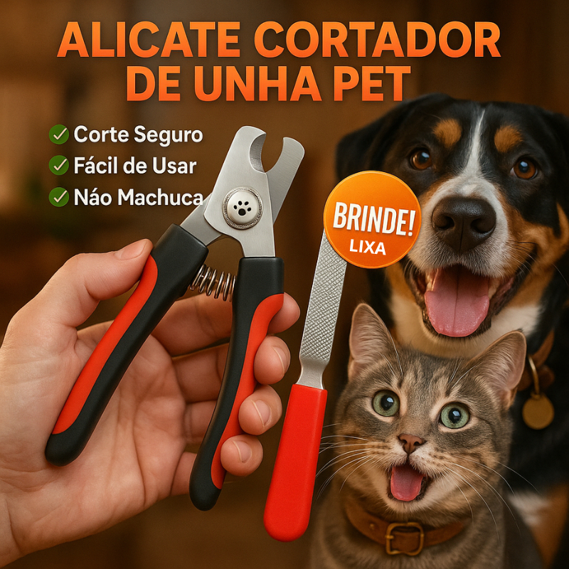 Alicate Pet Cortador de Unhas Profissional Tesoura para Cães e Gatos ...