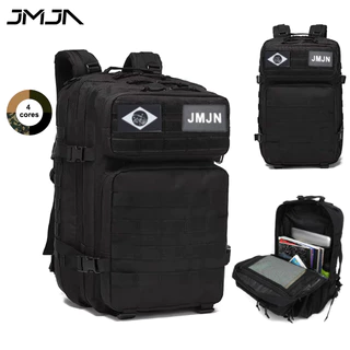 JMJN Mochila Bolsa Tática Militar 50L Impermeável Camping Viagem Trilha Caça Pesca