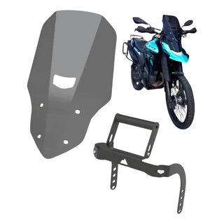 Kit Bolha Atacama fumê + Suporte GPS Lander 2025 2026 connected parabrisa suporte carplay celular