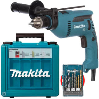Furadeira Parafusadeira Impacto 760w Hp1640kx1 Makita c/ Maleta e jogo de brocas em Oferta na Shopee
