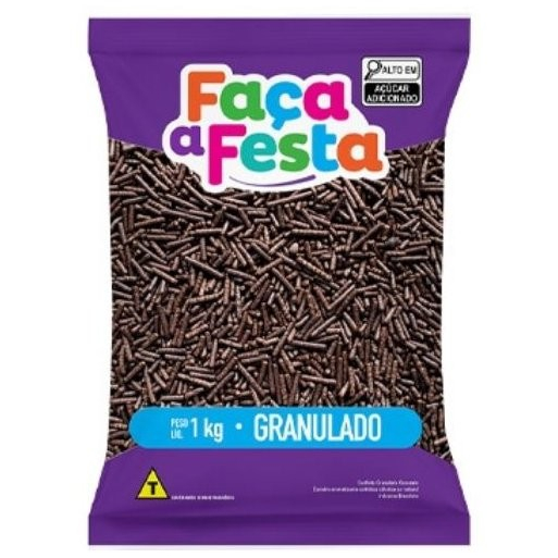 Confeito Granulado Crocante Escuro 1kg