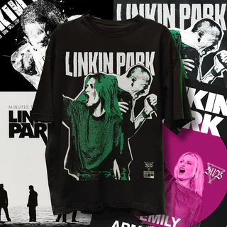 Camiseta Linkin Park Chester Emily Armstrong Banda Rock Nu Metal One More Light Rock in Roll Anos 00