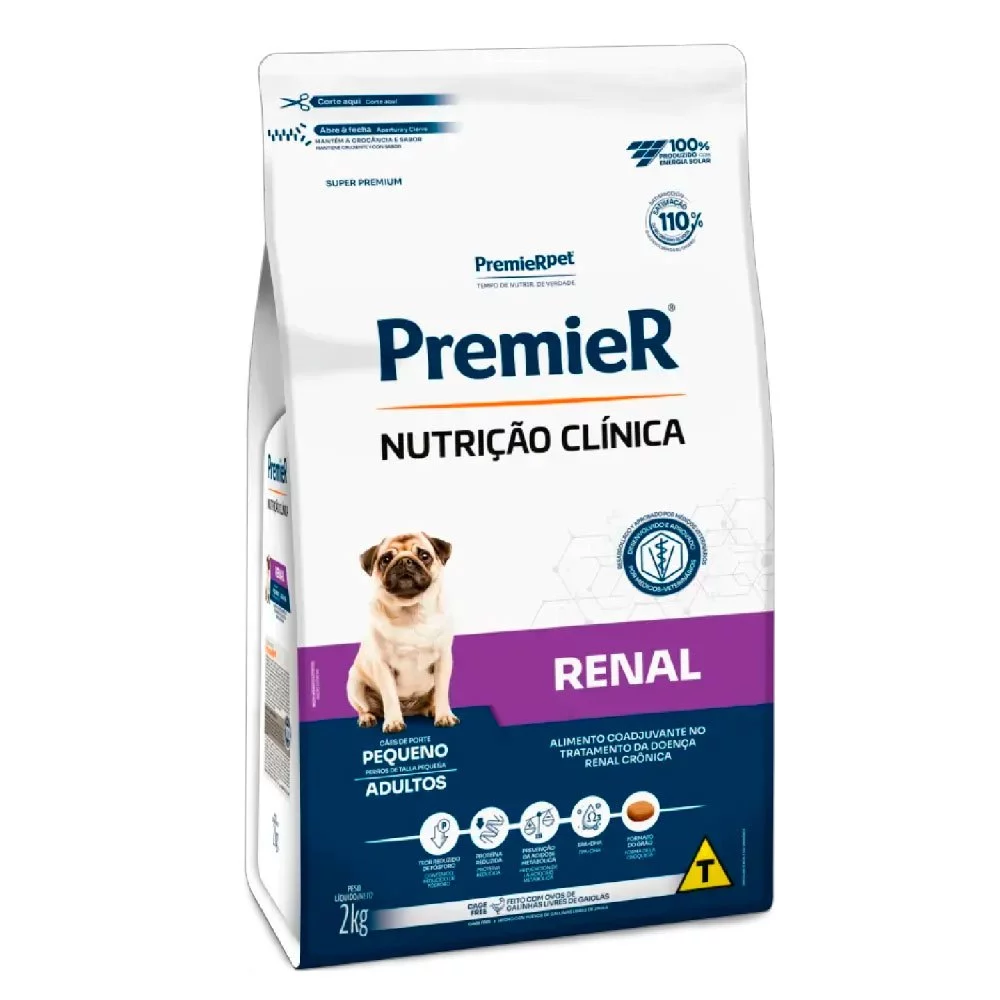 Imagem do produto Ração Premier Nutrição Clínica Renal Cães Adultos Porte Pequeno 2kg no catálogo Master Pet
