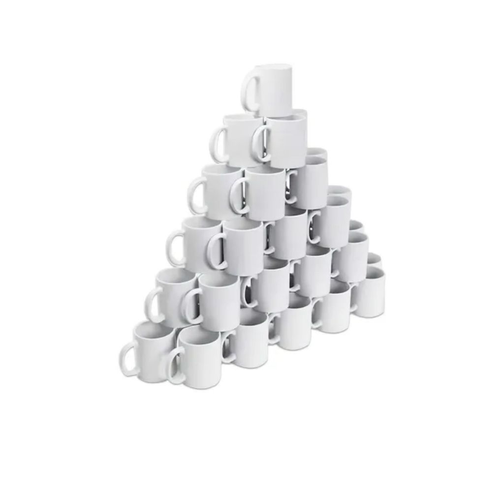 kit Canecas Brancas Lisas 325ml Para Sublimação - Personalização / Presente / Brindes para empresas