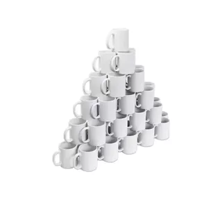 kit Canecas Brancas Lisas 325ml Para Sublimação - Personalização / Presente / Brindes para empresas