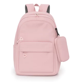Mochila bolsa Escolar Lisa Azuza Resistente + estojo brinde em Oferta na Shopee