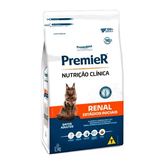 Ração Premier Nutrição Clínica Para Gatos Adultos Renal Estágios Iniciais 1,5kg em Oferta na Shopee