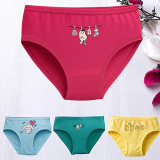 Kit 10 Calcinha Infantil Importada Menina Criança Estampada Tam 02 a 10 Anos 100% Algodão Importado