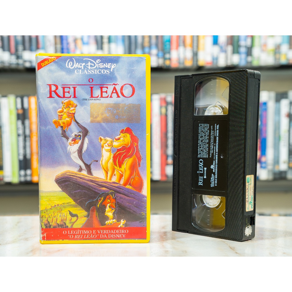 VHS O Rei Leão - DUBLADO - Original - Fita de Vídeo Filme Desenho ...