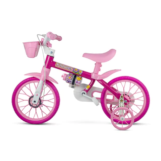 Bicicleta Aro 12 Nathor Flower com Rodas de Apoio Confortável e Segura em Oferta na Shopee