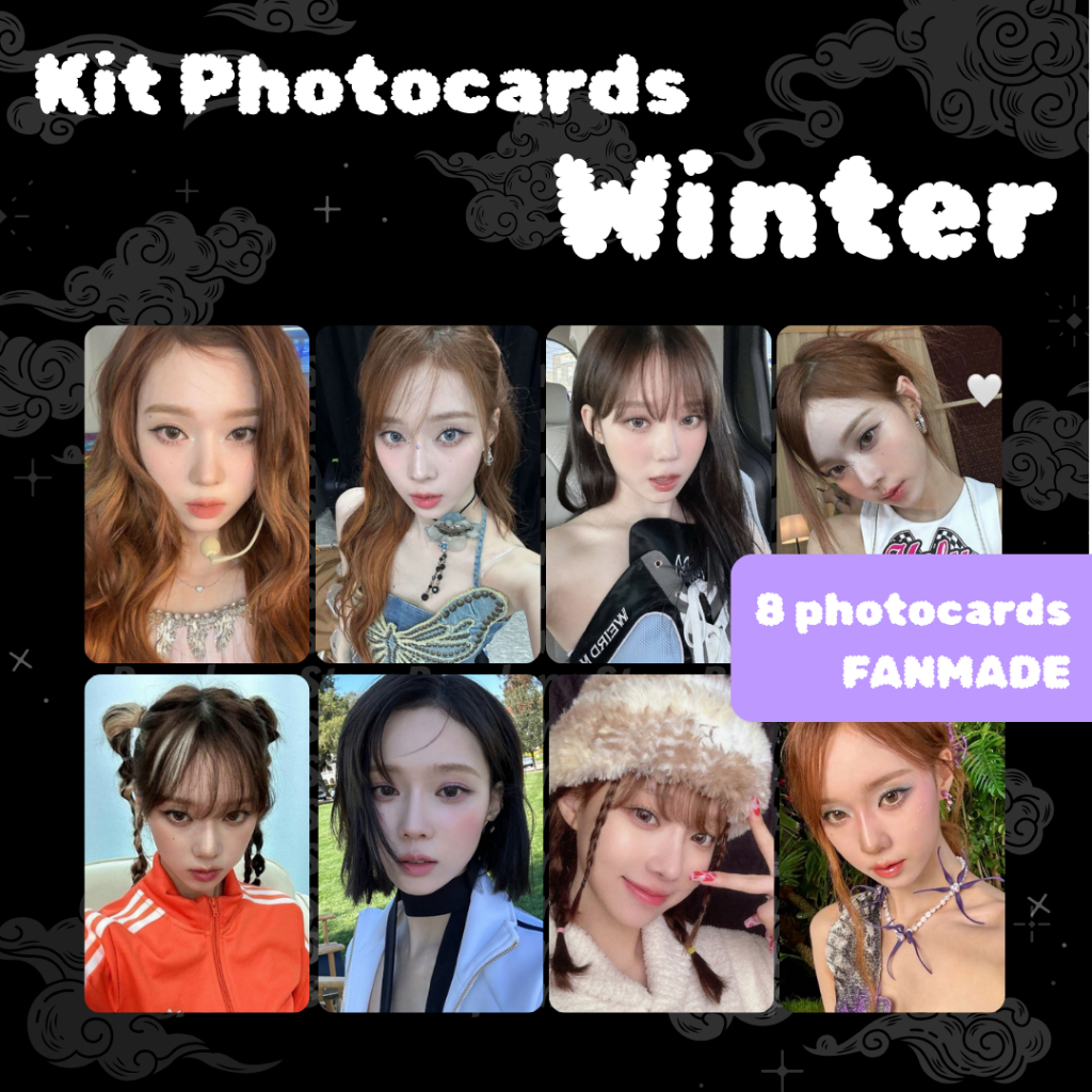 Photocards Winter Aespa Kpop Fanmade | Shopee Brasil