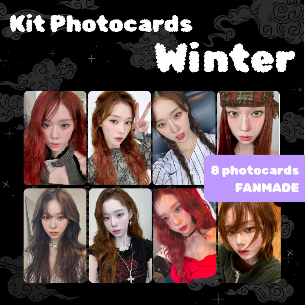 aespa SHOPEE kpopmerch 40枚 Photocards Winter Aespa Kpop Fanmade | Shopee Brasil