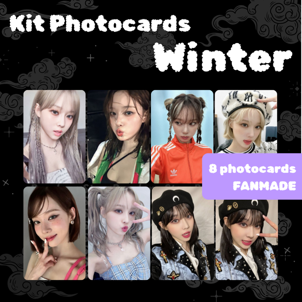 Photocards Winter Aespa Kpop Fanmade | Shopee Brasil
