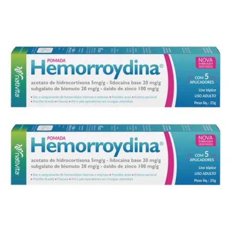 POMADA PARA FISSURA HEMORROYDINA 25G - KIT C/2 = Proctan | Shopee Brasil