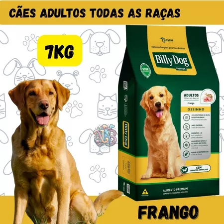 Billy Dog ração premium cães adultos 7kg