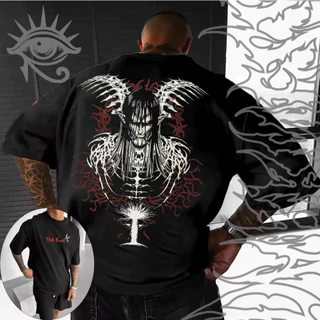 Camiseta Basica e OVERSIZED Eren Yeager The End Shingeki Attack Tita Anime Unissex - Darknezz