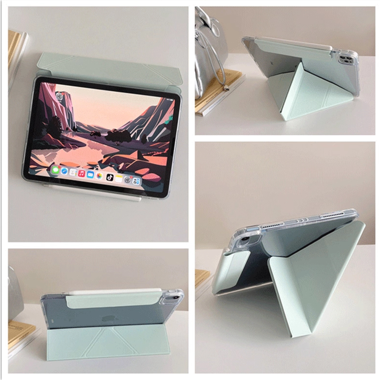 Compatível com iPad 10 (10,9") e iPad A16 (11"), capa protetora dobrável de acrílico em formato de Y