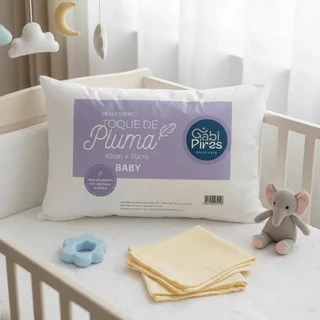 Travesseiro Para Berços 40x30 com 200 Fios e Toque De Plumas em Oferta na Shopee