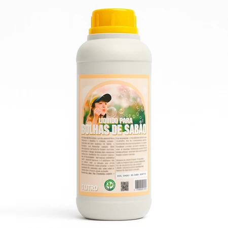 Refil para bolha de sabão liquido concentrado - atóxico para máquina e brinquedos bolhinhas e bolhas