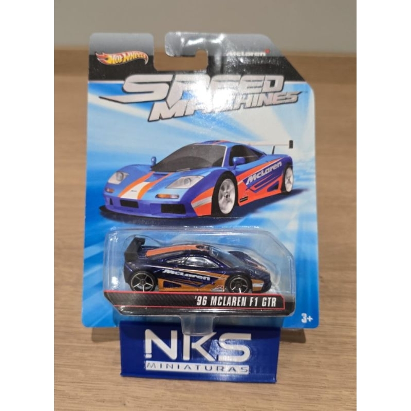Hot Wheels Mclaren F1 GTR Speed Machines Azul | Shopee Brasil